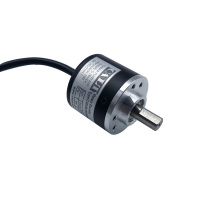 3600ppr large resolution CALT GHS38-08E  series ABZ three signal solid shaft incremental rotary encoder with cable back out